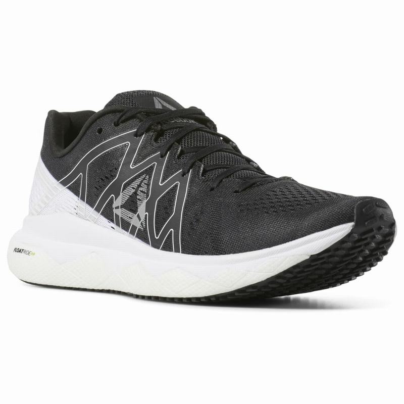 Adidasi Alergare Reebok Floatride Run Fast Dama Negrii/Albi Romania KQ3793WD